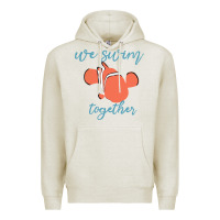 Oatmeal Heather just keep swimming 25 Premium Hoodie - ArtChic