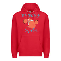 Red just keep swimming 25 Premium Hoodie - ArtChic