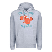 Heather Grey just keep swimming 25 Premium Hoodie - ArtChic