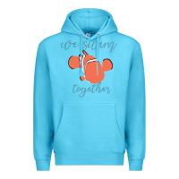 Ocean Blue just keep swimming 25 Premium Hoodie - ArtChic