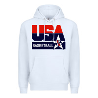 White usa basketball Premium Hoodie - ArtChic