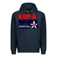 Navy usa basketball Premium Hoodie - ArtChic