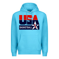 Ocean Blue usa basketball Premium Hoodie - ArtChic