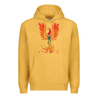 Mustard X-Men Jean Grey Phoenix Cosmic Flames Premium Hoodie - ArtChic