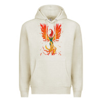 Oatmeal Heather X-Men Jean Grey Phoenix Cosmic Flames Premium Hoodie - ArtChic