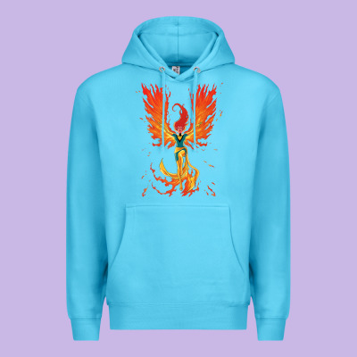 X-men Jean Grey Phoenix Cosmic Flames Premium Hoodie Designed By Artchic