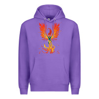 Purple X-Men Jean Grey Phoenix Cosmic Flames Premium Hoodie - ArtChic