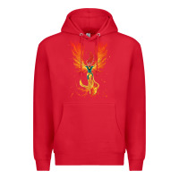 Red X-Men Jean Grey Phoenix Cosmic Flames Premium Hoodie - ArtChic