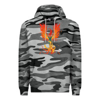 Slate Camo X-Men Jean Grey Phoenix Cosmic Flames Premium Hoodie - ArtChic