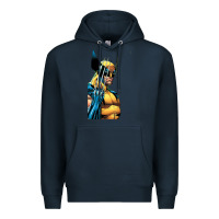 Navy wolverine 3 Premium Hoodie - ArtChic