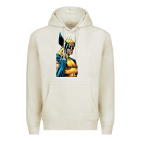 Oatmeal Heather wolverine 3 Premium Hoodie - ArtChic