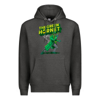 Charcoal Heather the vintage green hornet Premium Hoodie - ArtChic