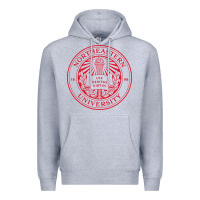 Heather Grey Northeastern University Premium Hoodie - ArtChic