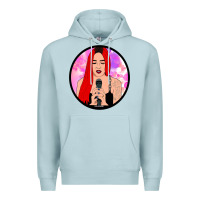 Blue Mist red hair girl singing Premium Hoodie - ArtChic