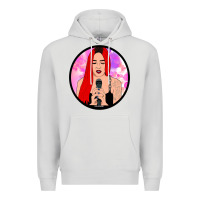 Dove Grey red hair girl singing Premium Hoodie - ArtChic