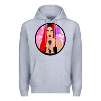 Red Hair Girl Singing Premium Hoodie | Teevron