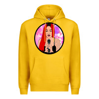 Lemon red hair girl singing Premium Hoodie - ArtChic