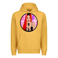 Mustard red hair girl singing Premium Hoodie - ArtChic