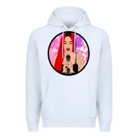 White red hair girl singing Premium Hoodie - ArtChic