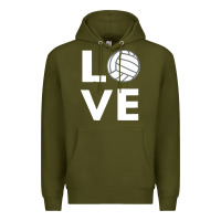 Army Green girls love volleyball Premium Hoodie - ArtChic