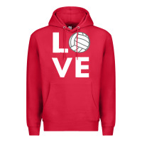 Cardinal girls love volleyball Premium Hoodie - ArtChic