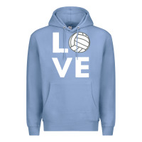 Colony Blue girls love volleyball Premium Hoodie - ArtChic