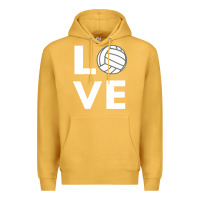 Mustard girls love volleyball Premium Hoodie - ArtChic