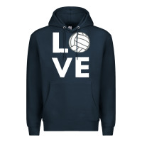 Navy girls love volleyball Premium Hoodie - ArtChic