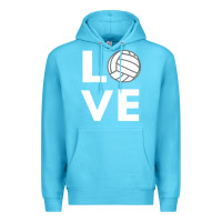 Ocean Blue girls love volleyball Premium Hoodie - ArtChic