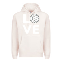 Pale Pink girls love volleyball Premium Hoodie - ArtChic