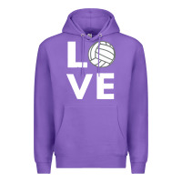 Purple girls love volleyball Premium Hoodie - ArtChic