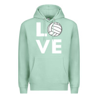 Seafoam girls love volleyball Premium Hoodie - ArtChic