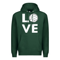 Sports Green girls love volleyball Premium Hoodie - ArtChic