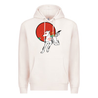 Pale Pink Okami Premium Hoodie - ArtChic
