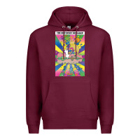 Burgundy different drummer   peter max Premium Hoodie - ArtChic