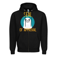 Black Seal of Approval Zipper Hoodie - Bettercallsaul