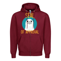 Burgundy Seal of Approval Zipper Hoodie - Bettercallsaul