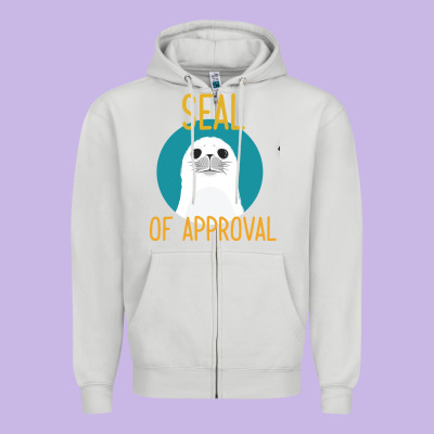 Seal Of Approval Zipper Hoodie Designed By Bettercallsaul