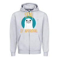 Heather Grey Seal of Approval Zipper Hoodie - Bettercallsaul