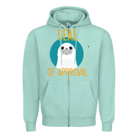 Seafoam Seal of Approval Zipper Hoodie - Bettercallsaul
