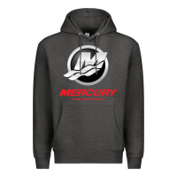 Charcoal Heather Mercury Marine Outboard Boat Premium Hoodie - ArtChic