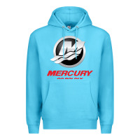 Ocean Blue Mercury Marine Outboard Boat Premium Hoodie - ArtChic