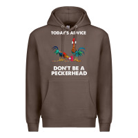 Coffee hei hei today's advice don't be a peckerhead Premium Hoodie - ArtChic