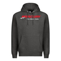 Charcoal Heather Mercury Marine Outboard Boat Premium Hoodie - ArtChic