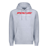 Heather Grey Mercury Marine Outboard Boat Premium Hoodie - ArtChic