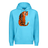 Ocean Blue tiger Premium Hoodie - ArtChic