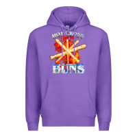 Purple hot cross buns t shirt Premium Hoodie - ArtChic