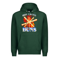 Sports Green hot cross buns t shirt Premium Hoodie - ArtChic