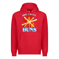Red hot cross buns t shirt Premium Hoodie - ArtChic