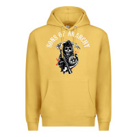 Antique Gold horror skull sons of anarchy Premium Hoodie - ArtChic